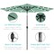 Best Choice Products 10ft Solar LED Lighted Patio Umbrella w/ Tilt Adjustment, UV-Resistant Fabric